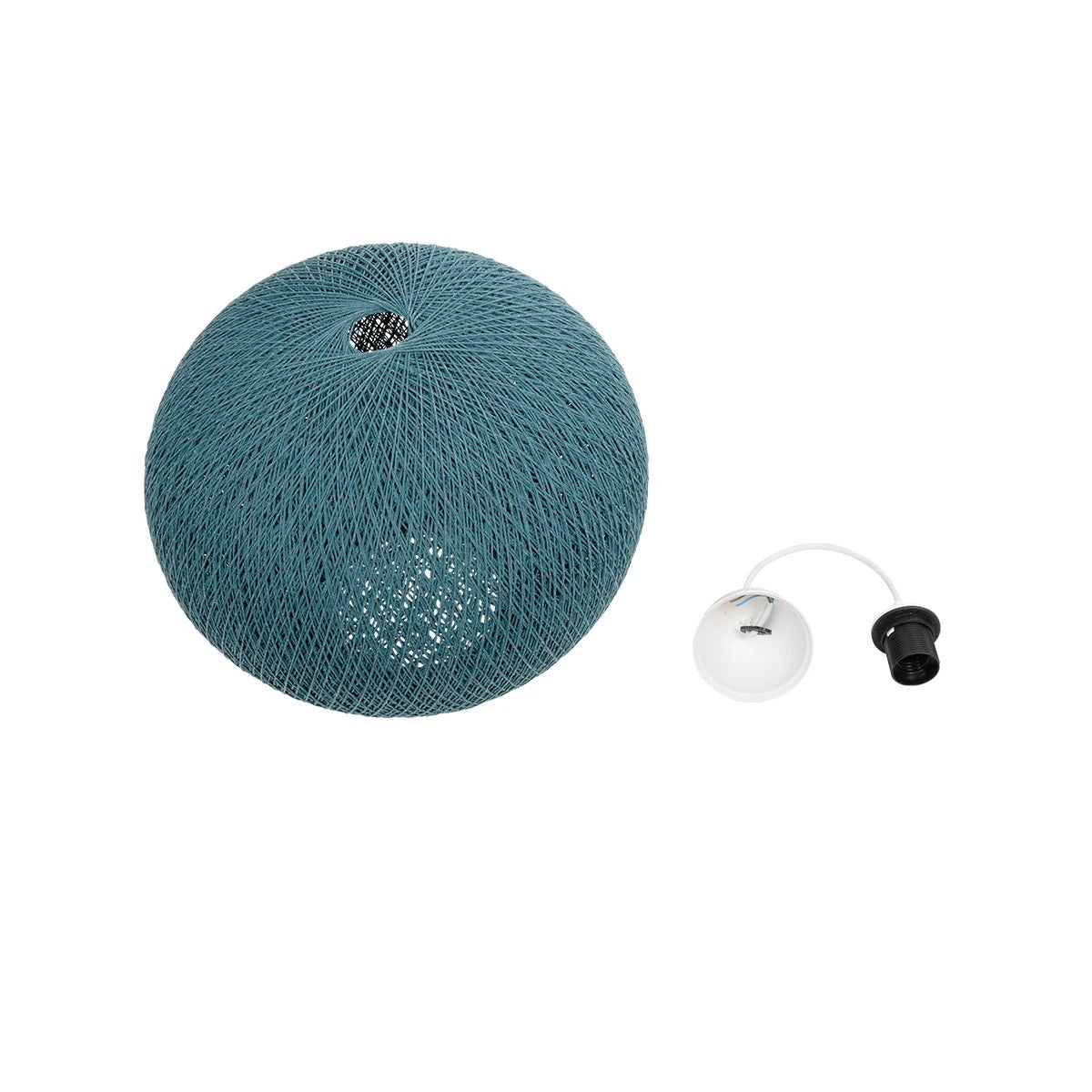 SOLEI 205-0010 Boho Κρεμαστό Φωτιστικό Οροφής με Ντουί 1 x E27 AC 220-240V IP20 - Τιρκουάζ - M40 x Π40 x Υ36