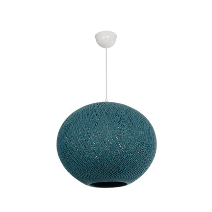 SOLEI 205-0010 Boho Κρεμαστό Φωτιστικό Οροφής με Ντουί 1 x E27 AC 220-240V IP20 - Τιρκουάζ - M40 x Π40 x Υ36