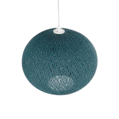 SOLEI 205-0010 Boho Κρεμαστό Φωτιστικό Οροφής με Ντουί 1 x E27 AC 220-240V IP20 - Τιρκουάζ - M40 x Π40 x Υ36