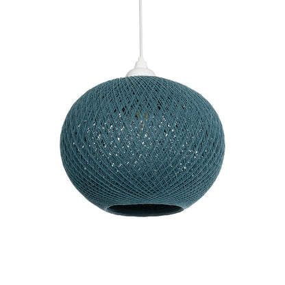 SOLEI 205-0011 Boho Κρεμαστό Φωτιστικό Οροφής με Ντουί 1 x E27 AC 220-240V IP20 - Τιρκουάζ - M30 x Π30 x Υ26