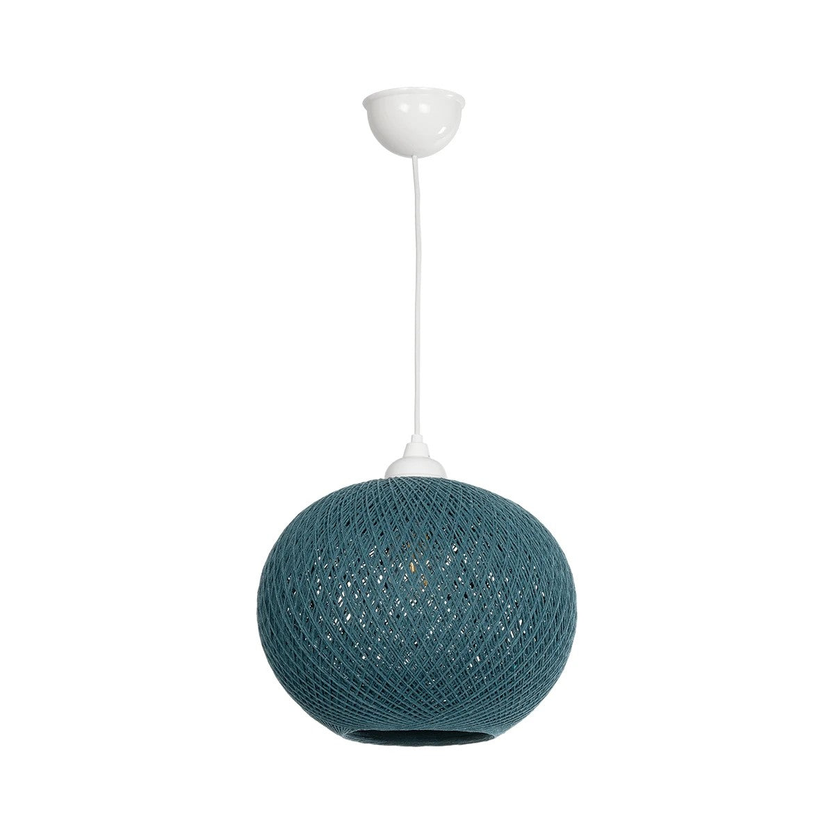 SOLEI 205-0011 Boho Κρεμαστό Φωτιστικό Οροφής με Ντουί 1 x E27 AC 220-240V IP20 - Τιρκουάζ - M30 x Π30 x Υ26