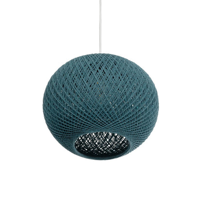 SOLEI 205-0011 Boho Κρεμαστό Φωτιστικό Οροφής με Ντουί 1 x E27 AC 220-240V IP20 - Τιρκουάζ - M30 x Π30 x Υ26