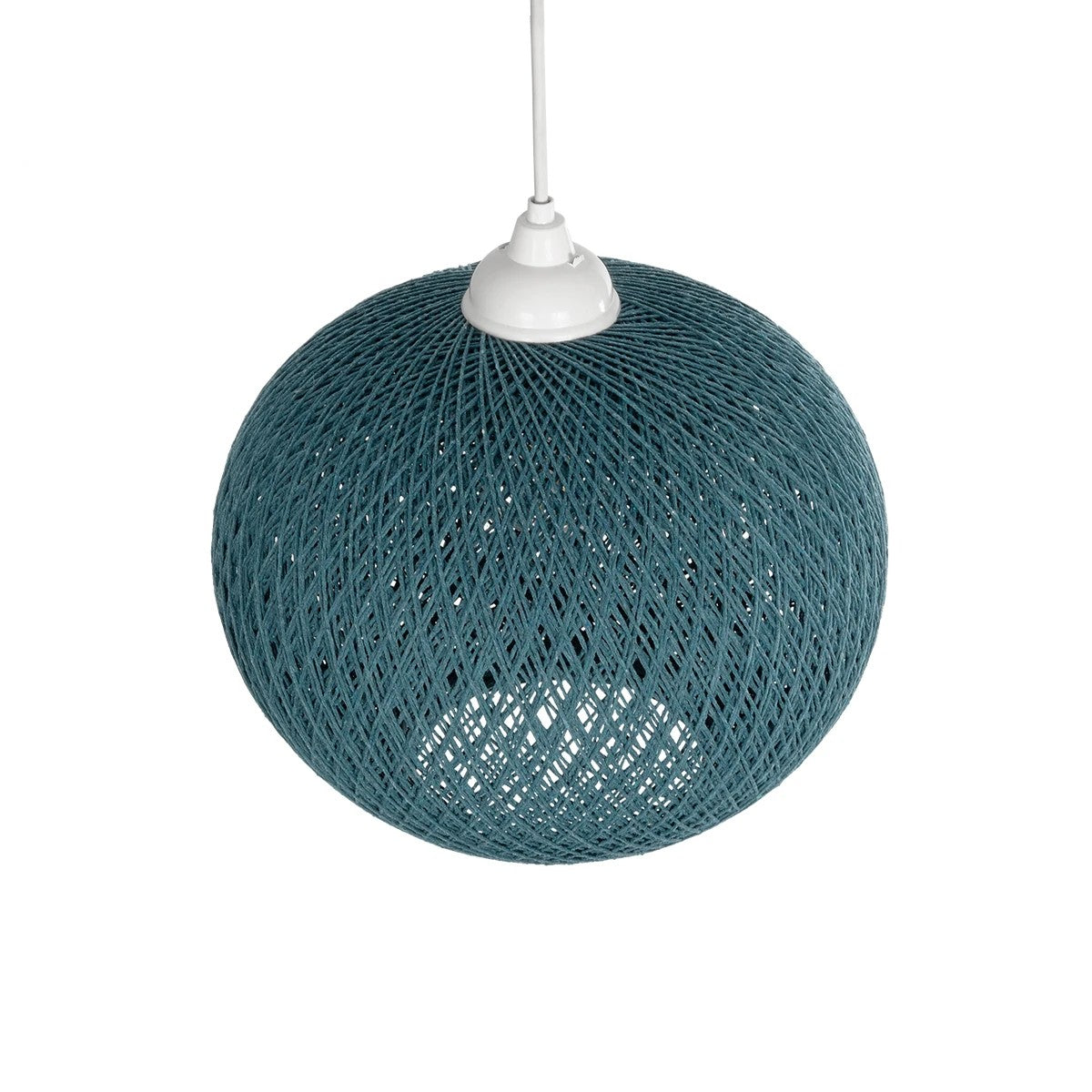 SOLEI 205-0011 Boho Κρεμαστό Φωτιστικό Οροφής με Ντουί 1 x E27 AC 220-240V IP20 - Τιρκουάζ - M30 x Π30 x Υ26