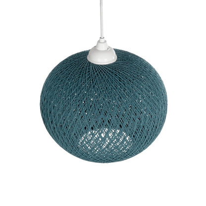 SOLEI 205-0011 Boho Κρεμαστό Φωτιστικό Οροφής με Ντουί 1 x E27 AC 220-240V IP20 - Τιρκουάζ - M30 x Π30 x Υ26