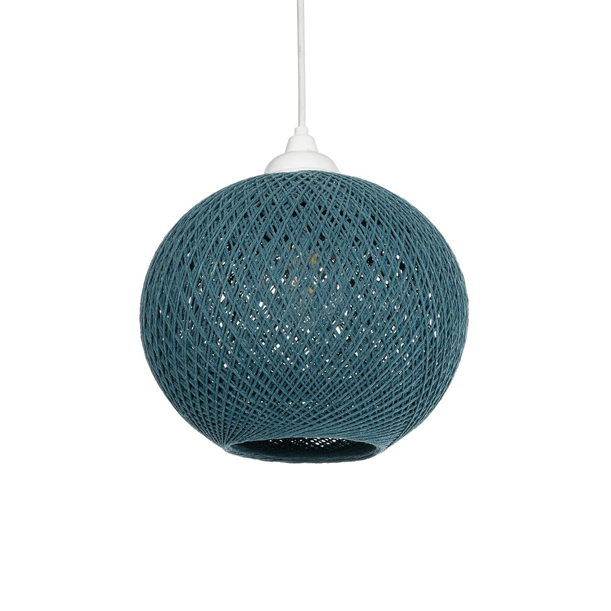 SOLEI 205-0012 Boho Κρεμαστό Φωτιστικό Οροφής με Ντουί 1 x E27 AC 220-240V IP20 - Τιρκουάζ - M20 x Π20 x Υ25