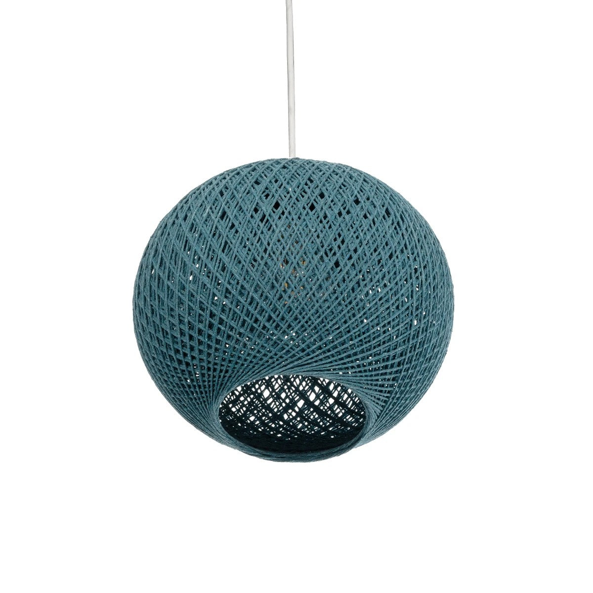 SOLEI 205-0012 Boho Κρεμαστό Φωτιστικό Οροφής με Ντουί 1 x E27 AC 220-240V IP20 - Τιρκουάζ - M20 x Π20 x Υ25