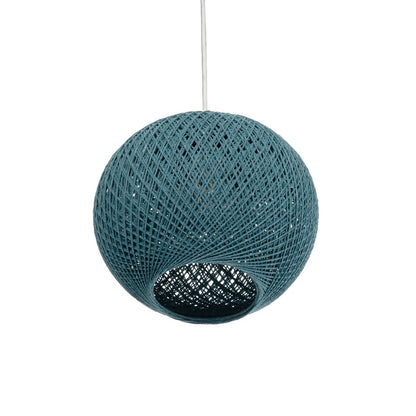 SOLEI 205-0012 Boho Κρεμαστό Φωτιστικό Οροφής με Ντουί 1 x E27 AC 220-240V IP20 - Τιρκουάζ - M20 x Π20 x Υ25