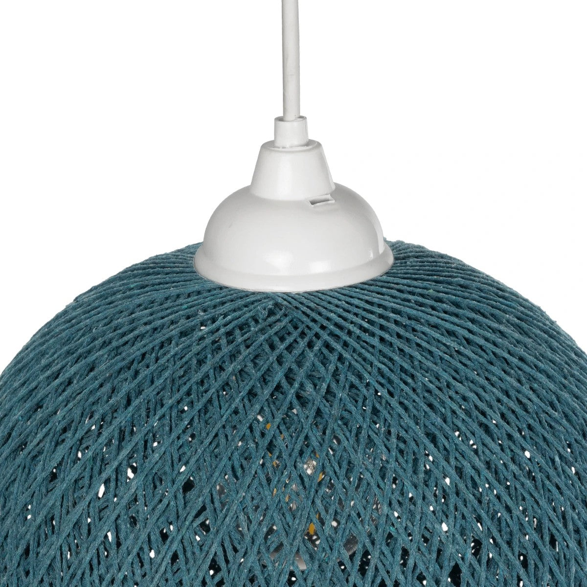 SOLEI 205-0012 Boho Κρεμαστό Φωτιστικό Οροφής με Ντουί 1 x E27 AC 220-240V IP20 - Τιρκουάζ - M20 x Π20 x Υ25