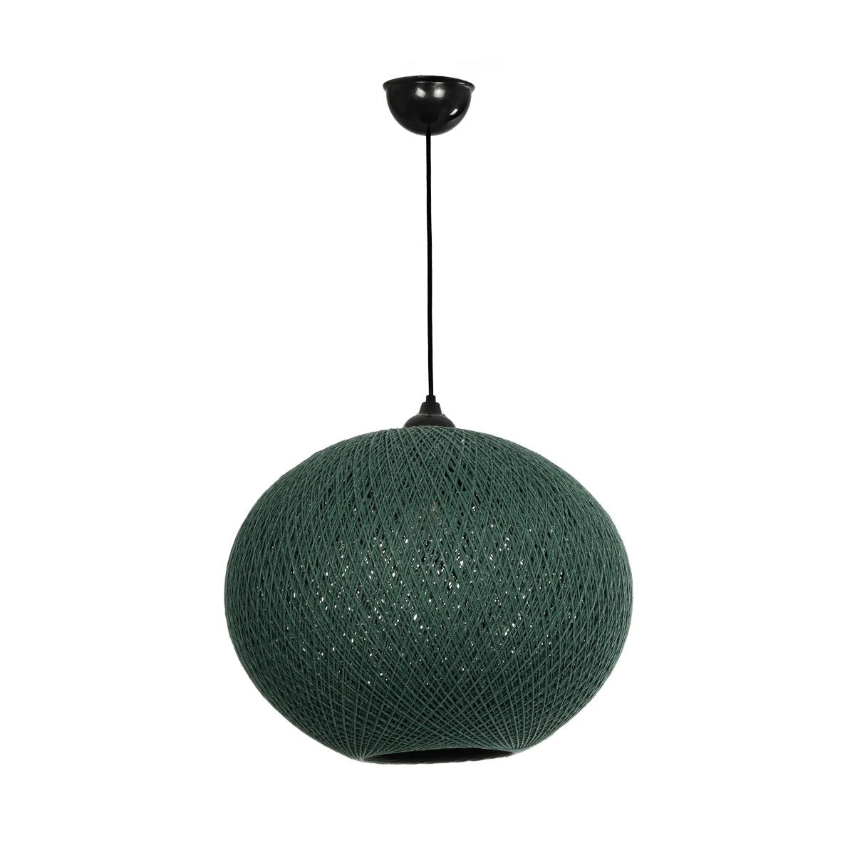 SOLEI 205-0013 Boho Κρεμαστό Φωτιστικό Οροφής με Ντουί 1 x E27 AC 220-240V IP20 - Πράσινο - M40 x Π40 x Υ36