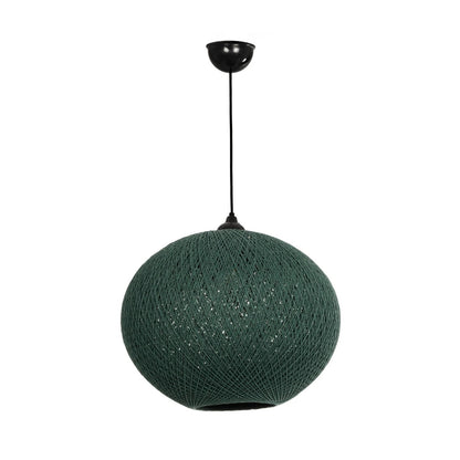 SOLEI 205-0013 Boho Κρεμαστό Φωτιστικό Οροφής με Ντουί 1 x E27 AC 220-240V IP20 - Πράσινο - M40 x Π40 x Υ36