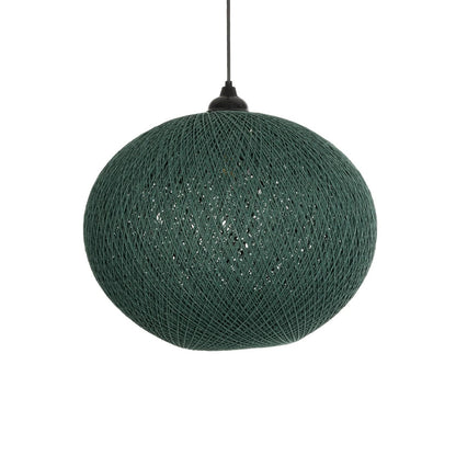SOLEI 205-0013 Boho Κρεμαστό Φωτιστικό Οροφής με Ντουί 1 x E27 AC 220-240V IP20 - Πράσινο - M40 x Π40 x Υ36
