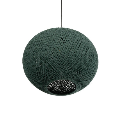 SOLEI 205-0013 Boho Κρεμαστό Φωτιστικό Οροφής με Ντουί 1 x E27 AC 220-240V IP20 - Πράσινο - M40 x Π40 x Υ36