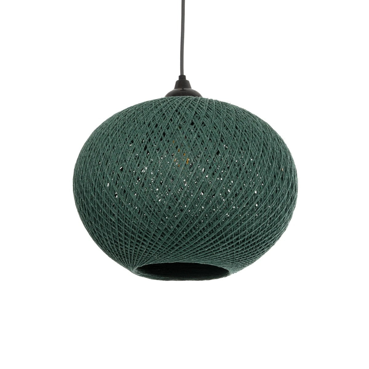 SOLEI 205-0014 Boho Κρεμαστό Φωτιστικό Οροφής με Ντουί 1 x E27 AC 220-240V IP20 - Πράσινο - M30 x Π30 x Υ26