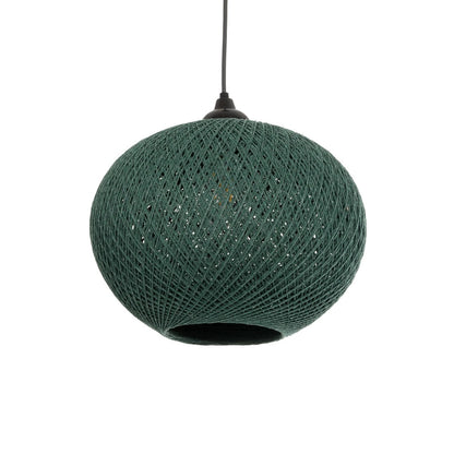 SOLEI 205-0014 Boho Κρεμαστό Φωτιστικό Οροφής με Ντουί 1 x E27 AC 220-240V IP20 - Πράσινο - M30 x Π30 x Υ26