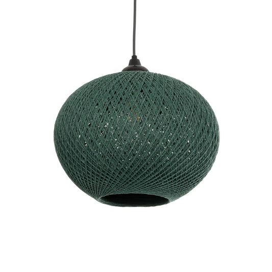 SOLEI 205-0014 Boho Κρεμαστό Φωτιστικό Οροφής με Ντουί 1 x E27 AC 220-240V IP20 - Πράσινο - M30 x Π30 x Υ26