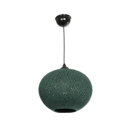 SOLEI 205-0014 Boho Κρεμαστό Φωτιστικό Οροφής με Ντουί 1 x E27 AC 220-240V IP20 - Πράσινο - M30 x Π30 x Υ26