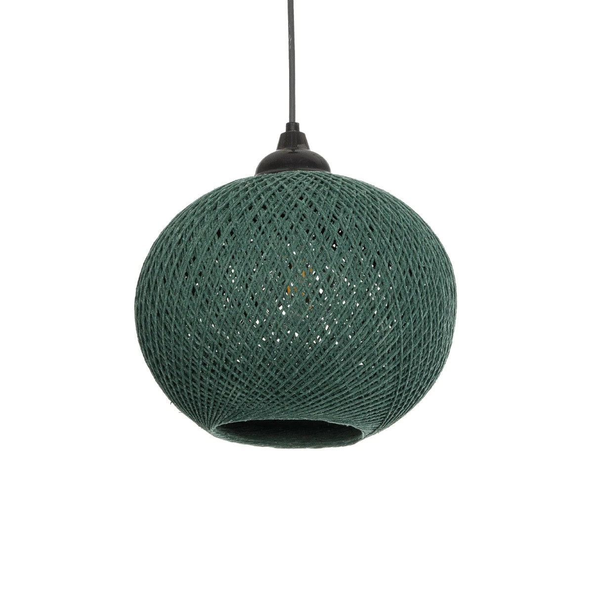 SOLEI 205-0015 Boho Κρεμαστό Φωτιστικό Οροφής με Ντουί 1 x E27 AC 220-240V IP20 - Πράσινο - M20 x Π20 x Υ25