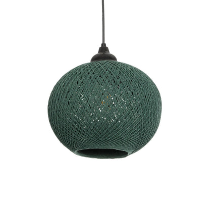 SOLEI 205-0015 Boho Κρεμαστό Φωτιστικό Οροφής με Ντουί 1 x E27 AC 220-240V IP20 - Πράσινο - M20 x Π20 x Υ25