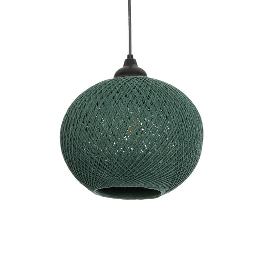 SOLEI 205-0015 Boho Κρεμαστό Φωτιστικό Οροφής με Ντουί 1 x E27 AC 220-240V IP20 - Πράσινο - M20 x Π20 x Υ25