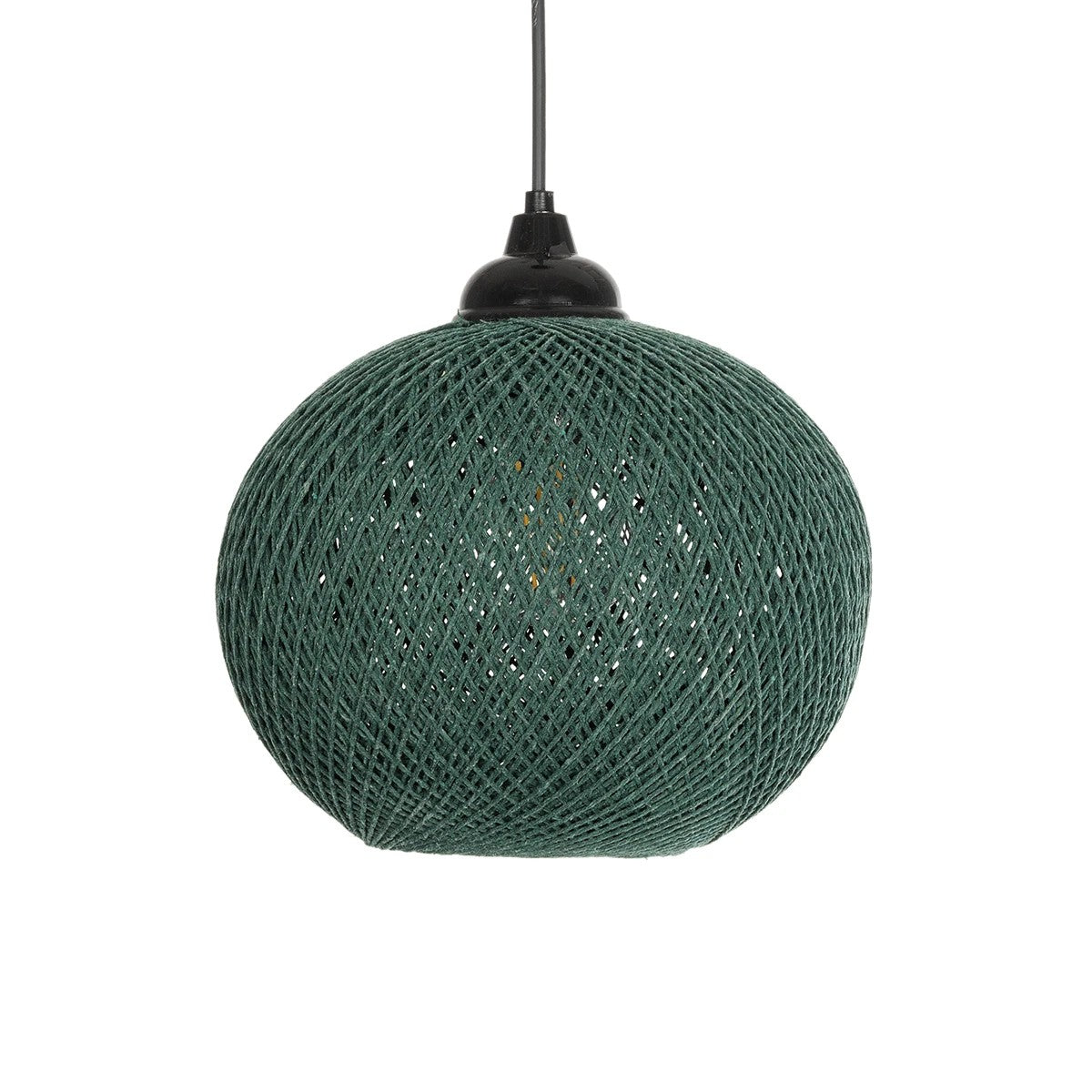 SOLEI 205-0015 Boho Κρεμαστό Φωτιστικό Οροφής με Ντουί 1 x E27 AC 220-240V IP20 - Πράσινο - M20 x Π20 x Υ25