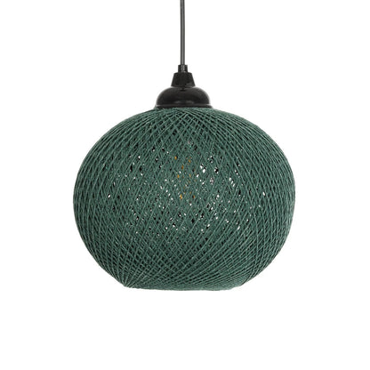 SOLEI 205-0015 Boho Κρεμαστό Φωτιστικό Οροφής με Ντουί 1 x E27 AC 220-240V IP20 - Πράσινο - M20 x Π20 x Υ25