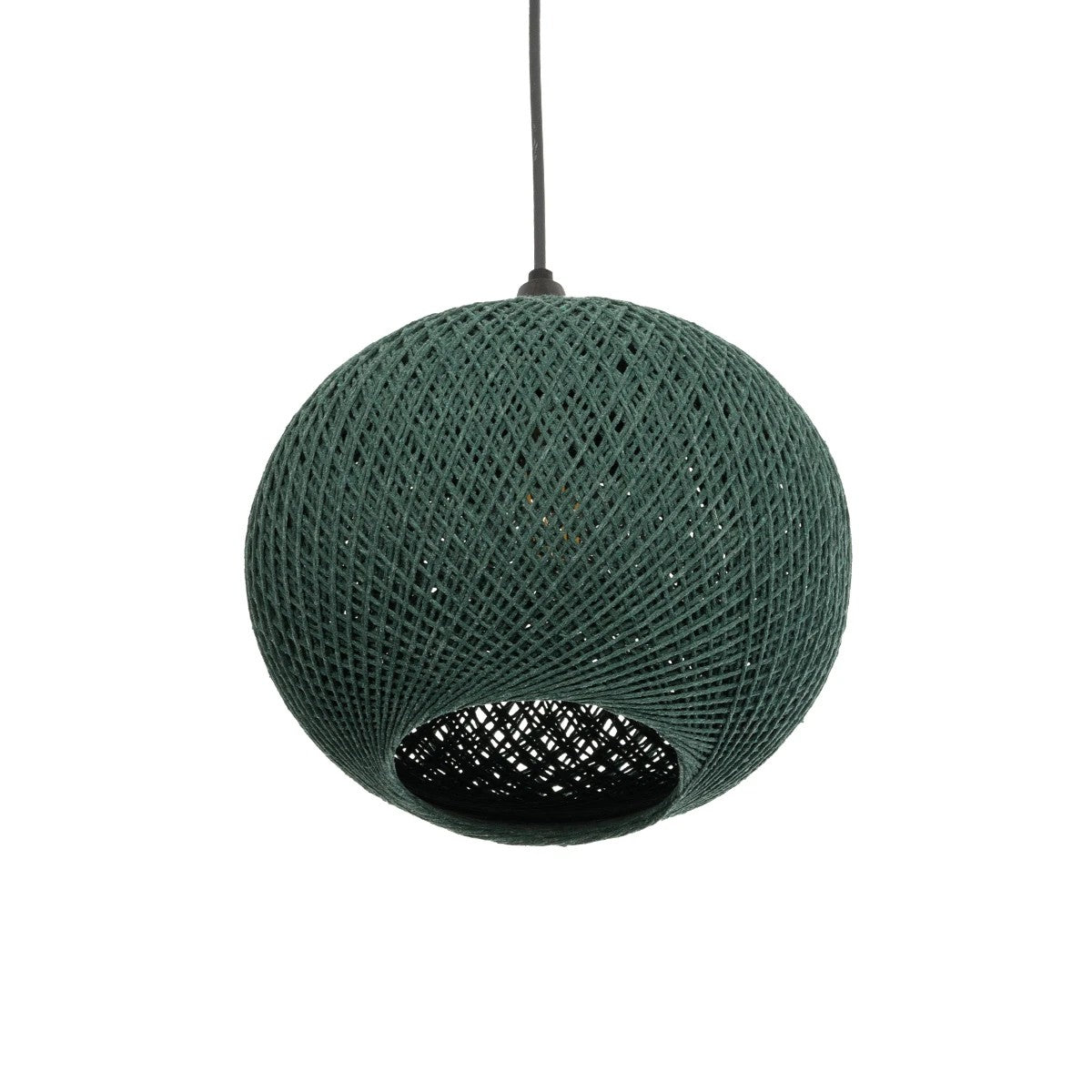 SOLEI 205-0015 Boho Κρεμαστό Φωτιστικό Οροφής με Ντουί 1 x E27 AC 220-240V IP20 - Πράσινο - M20 x Π20 x Υ25