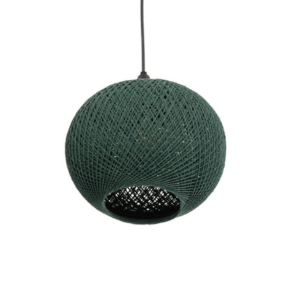 SOLEI 205-0015 Boho Κρεμαστό Φωτιστικό Οροφής με Ντουί 1 x E27 AC 220-240V IP20 - Πράσινο - M20 x Π20 x Υ25