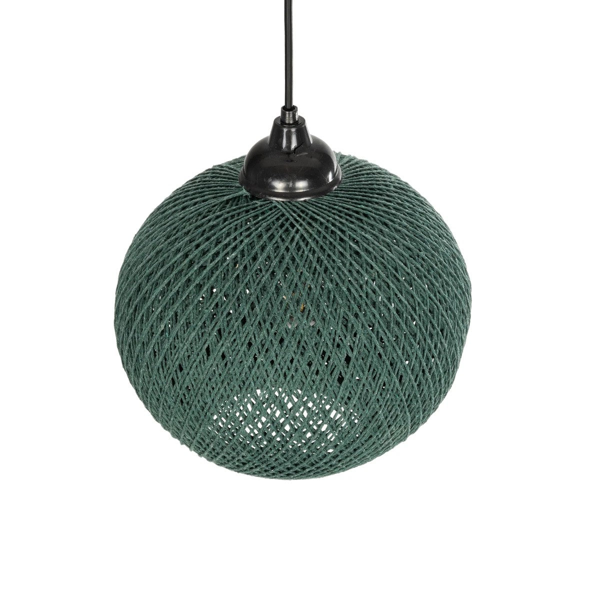 SOLEI 205-0015 Boho Κρεμαστό Φωτιστικό Οροφής με Ντουί 1 x E27 AC 220-240V IP20 - Πράσινο - M20 x Π20 x Υ25