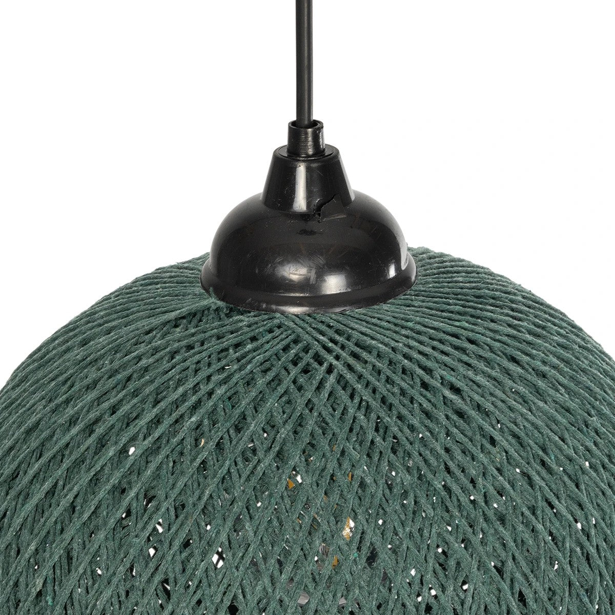 SOLEI 205-0015 Boho Κρεμαστό Φωτιστικό Οροφής με Ντουί 1 x E27 AC 220-240V IP20 - Πράσινο - M20 x Π20 x Υ25