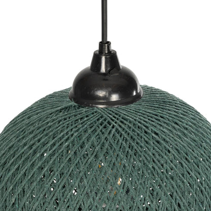 SOLEI 205-0015 Boho Κρεμαστό Φωτιστικό Οροφής με Ντουί 1 x E27 AC 220-240V IP20 - Πράσινο - M20 x Π20 x Υ25