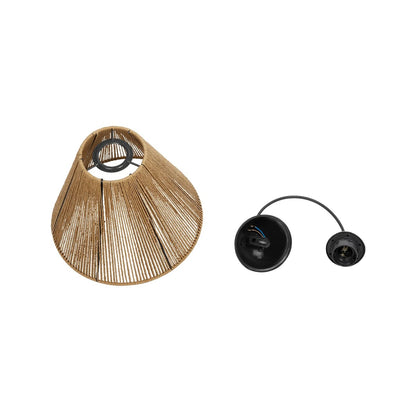 HUTT 205-0017 Boho Κρεμαστό Φωτιστικό Οροφής με Ντουί 1 x E27 AC 220-240V IP20 - Μπεζ - M25 x Π25 x Υ20