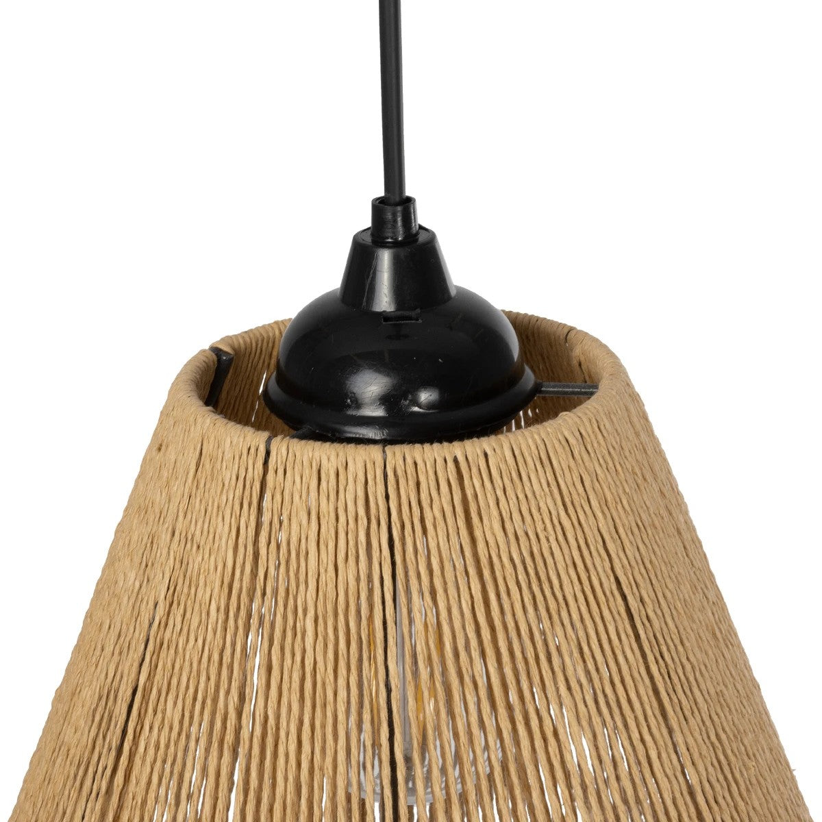 HUTT 205-0017 Boho Κρεμαστό Φωτιστικό Οροφής με Ντουί 1 x E27 AC 220-240V IP20 - Μπεζ - M25 x Π25 x Υ20