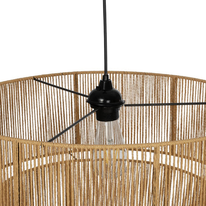 ROXXI 205-0020 Boho Κρεμαστό Φωτιστικό Οροφής με Ντουί 1 x E27 AC 220-240V IP20 - Μπεζ - M50 x Π50 x Υ36