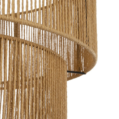 ROXXI 205-0020 Boho Κρεμαστό Φωτιστικό Οροφής με Ντουί 1 x E27 AC 220-240V IP20 - Μπεζ - M50 x Π50 x Υ36