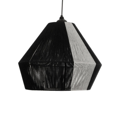 ANGULUS 205-0021 Boho Κρεμαστό Φωτιστικό Οροφής με Ντουί 1 x E27 AC 220-240V IP20 - Μαύρο & Γκρι - M40 x Π40 x Υ35