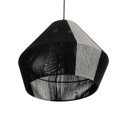 ANGULUS 205-0021 Boho Κρεμαστό Φωτιστικό Οροφής με Ντουί 1 x E27 AC 220-240V IP20 - Μαύρο & Γκρι - M40 x Π40 x Υ35