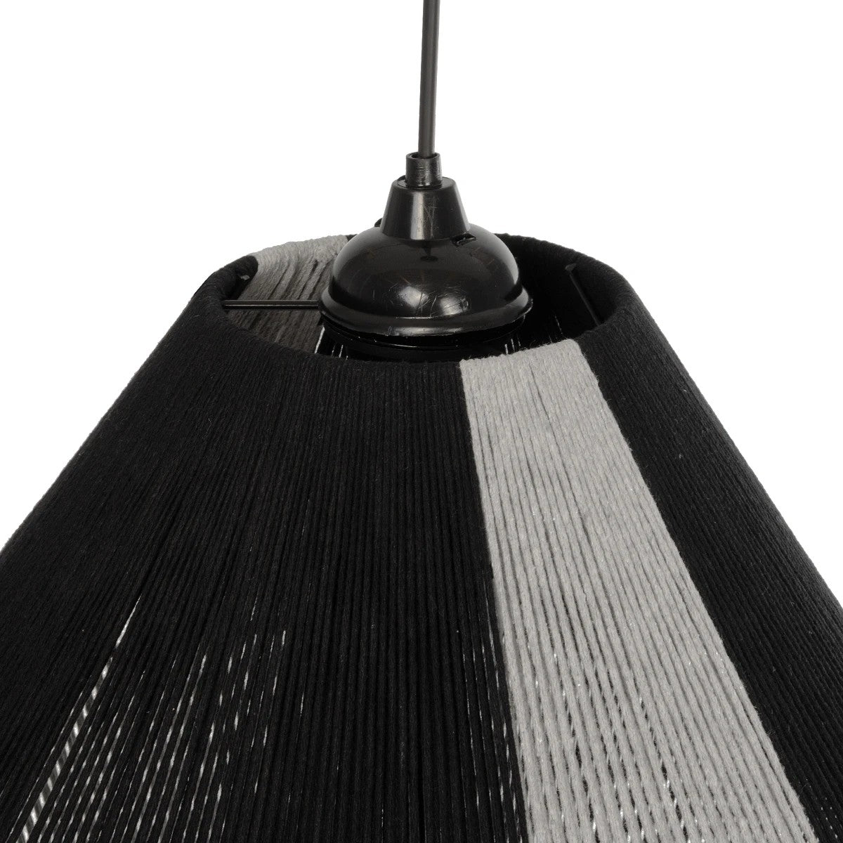 ANGULUS 205-0021 Boho Κρεμαστό Φωτιστικό Οροφής με Ντουί 1 x E27 AC 220-240V IP20 - Μαύρο & Γκρι - M40 x Π40 x Υ35