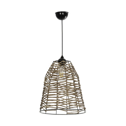 NETZ 205-0026 Boho Κρεμαστό Φωτιστικό Οροφής με Ντουί 1 x E27 AC 220-240V IP20 - Μπεζ - M30 x Π30 x Υ38