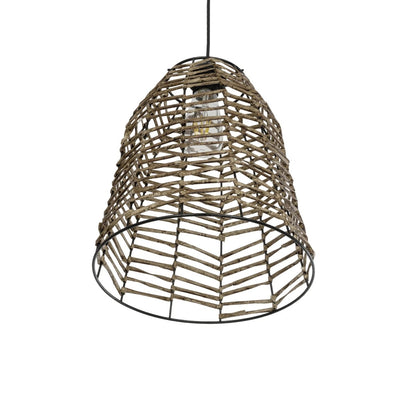 NETZ 205-0026 Boho Κρεμαστό Φωτιστικό Οροφής με Ντουί 1 x E27 AC 220-240V IP20 - Μπεζ - M30 x Π30 x Υ38