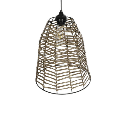 NETZ 205-0026 Boho Κρεμαστό Φωτιστικό Οροφής με Ντουί 1 x E27 AC 220-240V IP20 - Μπεζ - M30 x Π30 x Υ38