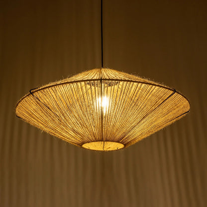 OVNI 205-0029 Boho Κρεμαστό Φωτιστικό Οροφής με Ντουί 1 x E27 AC 220-240V IP20 - Μπεζ - M60 x Π60 x Υ29