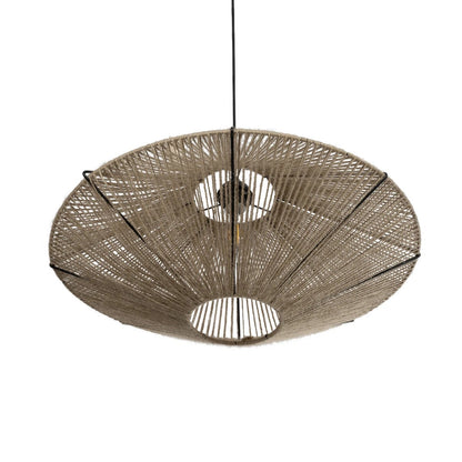 OVNI 205-0029 Boho Κρεμαστό Φωτιστικό Οροφής με Ντουί 1 x E27 AC 220-240V IP20 - Μπεζ - M60 x Π60 x Υ29