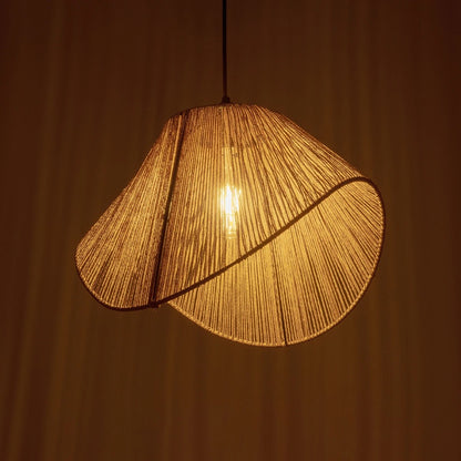 ECLAIR 205-0030 Boho Κρεμαστό Φωτιστικό Οροφής με Ντουί 1 x E27 AC 220-240V IP20 - Μπεζ - M41 x Π27 x Υ29