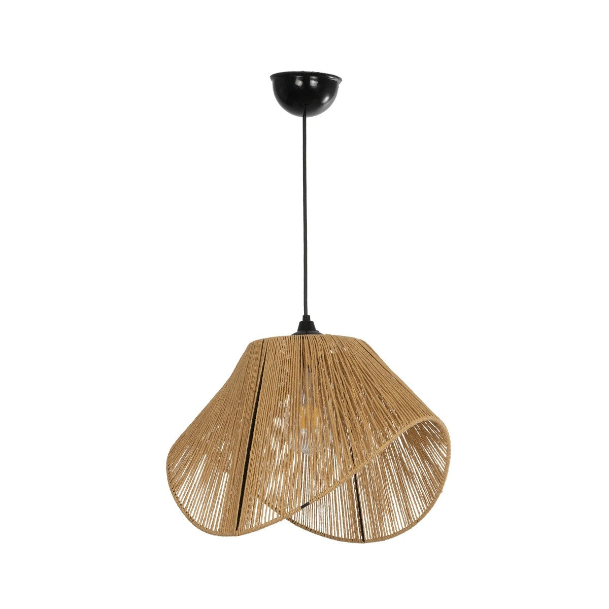 ECLAIR 205-0030 Boho Κρεμαστό Φωτιστικό Οροφής με Ντουί 1 x E27 AC 220-240V IP20 - Μπεζ - M41 x Π27 x Υ29