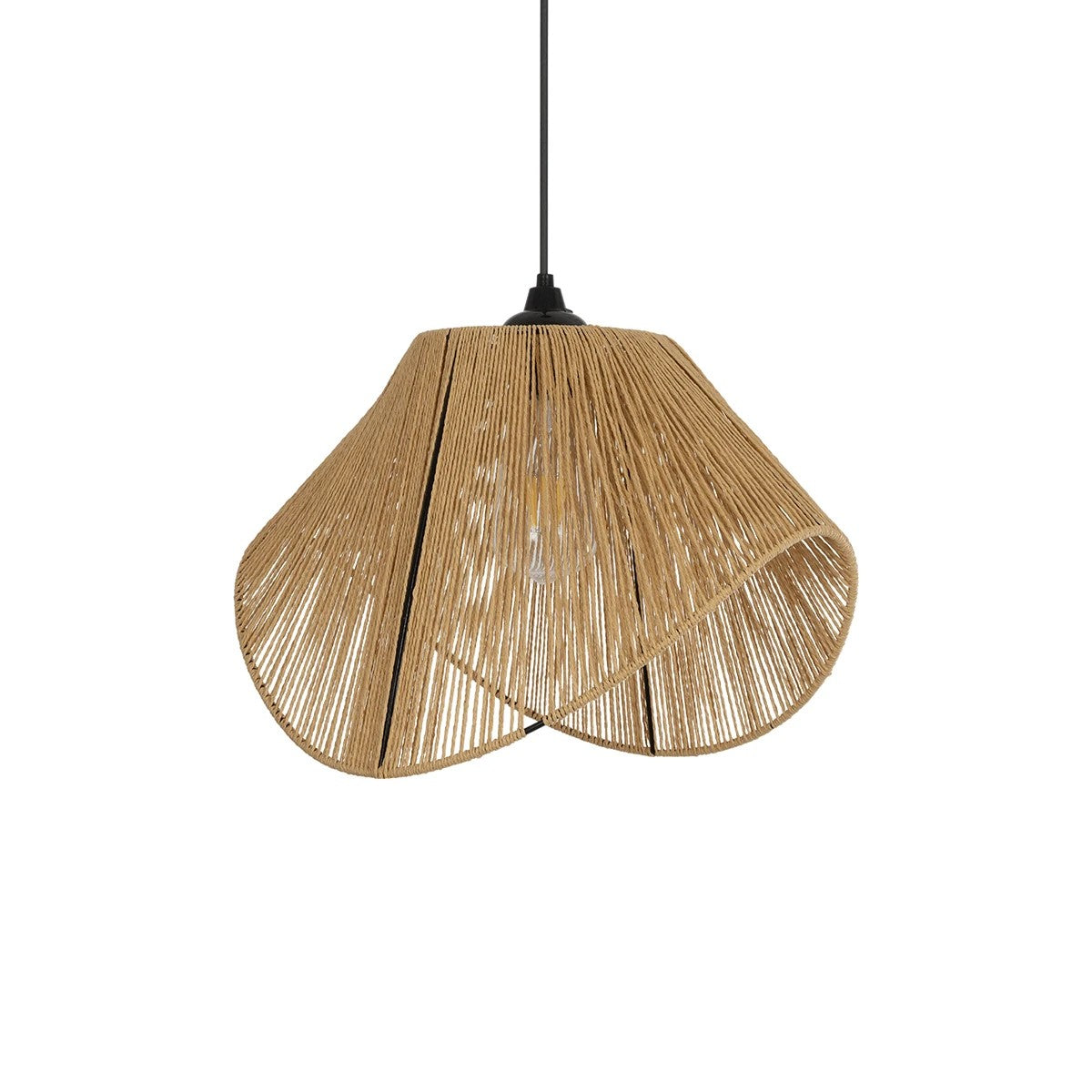 ECLAIR 205-0030 Boho Κρεμαστό Φωτιστικό Οροφής με Ντουί 1 x E27 AC 220-240V IP20 - Μπεζ - M41 x Π27 x Υ29