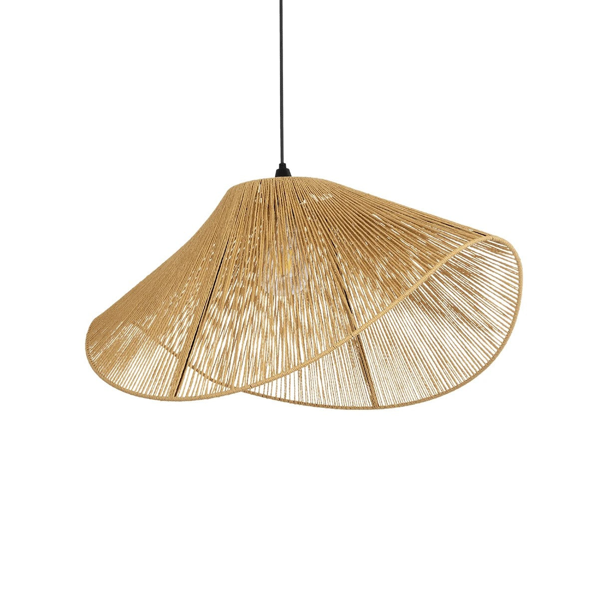 ECLAIR 205-0031 Boho Κρεμαστό Φωτιστικό Οροφής με Ντουί 1 x E27 AC 220-240V IP20 - Μπεζ - M70 x Π40 x Υ32