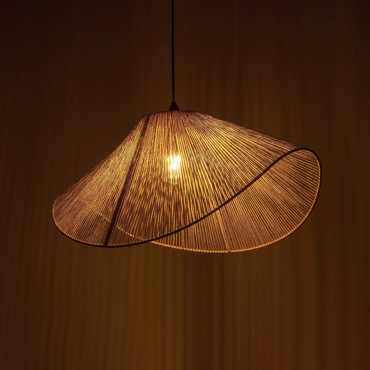 ECLAIR 205-0031 Boho Κρεμαστό Φωτιστικό Οροφής με Ντουί 1 x E27 AC 220-240V IP20 - Μπεζ - M70 x Π40 x Υ32