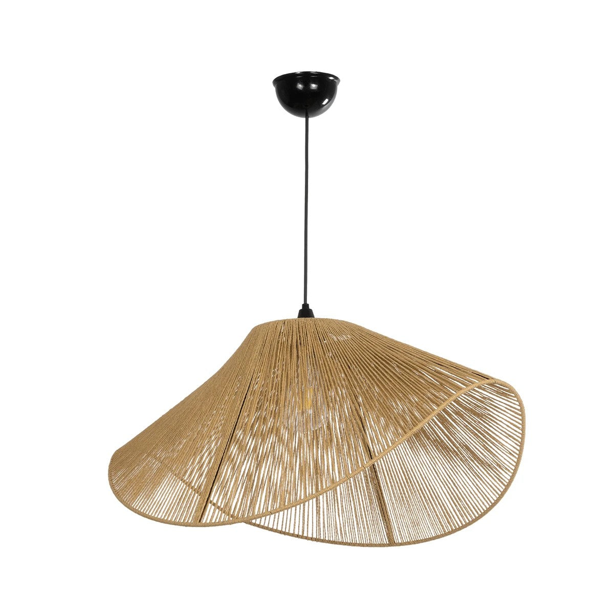 ECLAIR 205-0031 Boho Κρεμαστό Φωτιστικό Οροφής με Ντουί 1 x E27 AC 220-240V IP20 - Μπεζ - M70 x Π40 x Υ32