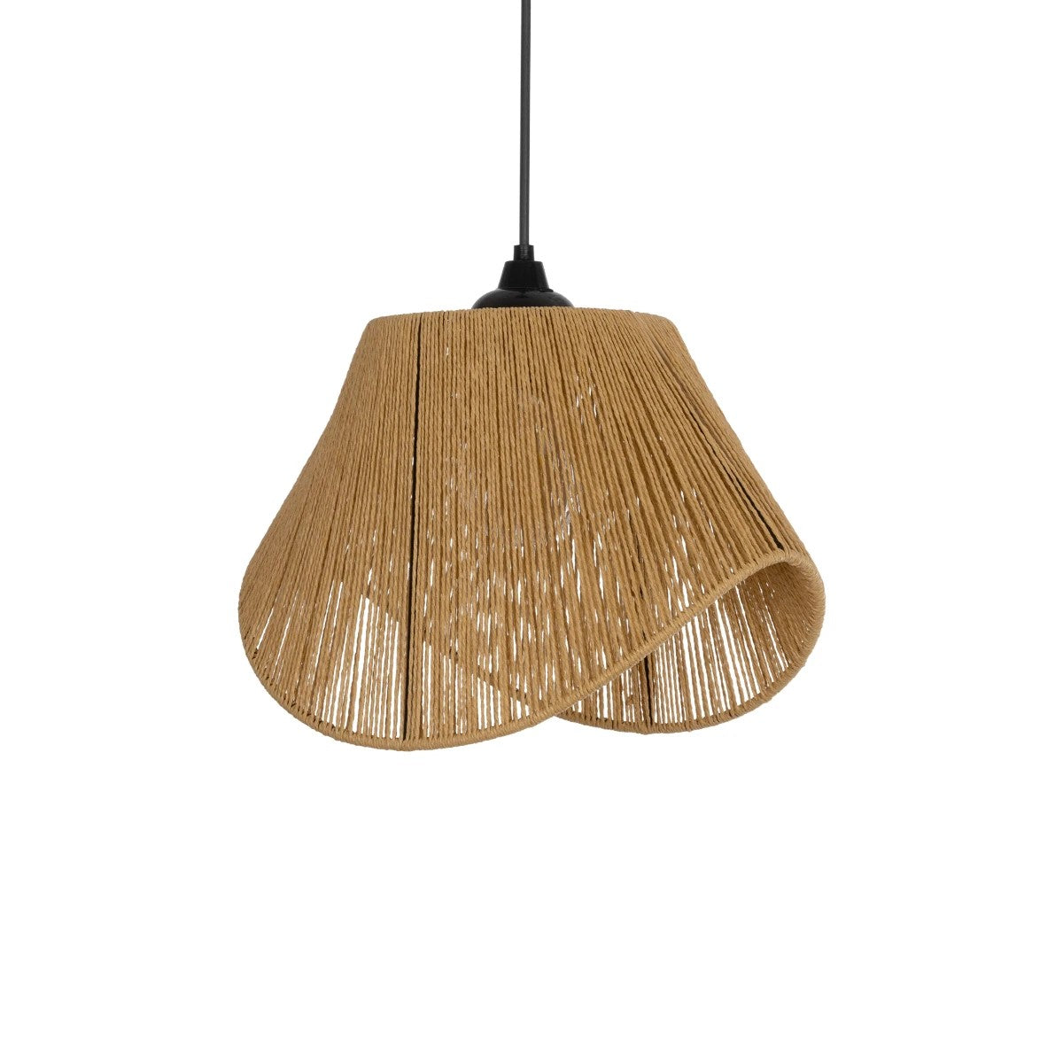 ELDA 205-0032 Boho Κρεμαστό Φωτιστικό Οροφής με Ντουί 1 x E27 AC 220-240V IP20 - Μπεζ - M32 x Π21 x Υ24