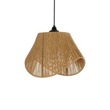 ELDA 205-0032 Boho Κρεμαστό Φωτιστικό Οροφής με Ντουί 1 x E27 AC 220-240V IP20 - Μπεζ - M32 x Π21 x Υ24